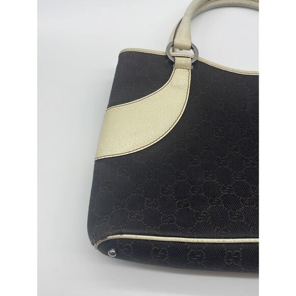 Gucci Logo Canvas Tote/Shoulder Bag - Picture 2 of 12